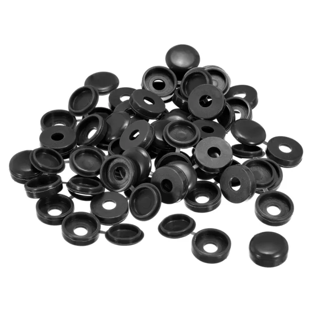 100Pz 6mm Cerniera Vite Copertura Cappucci per M4 M5 M6 Viti, Nero