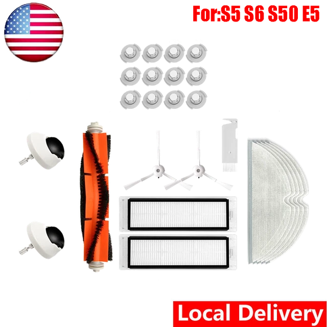 Robot Vacuum Cleaner Replacement Accessories for Roborock S5max S6 S50 S65 S60