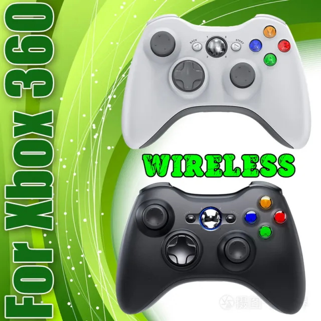 Wireless Controller for Microsoft XBOX 360 Console Joypad PC Windows 8 10 11 XP