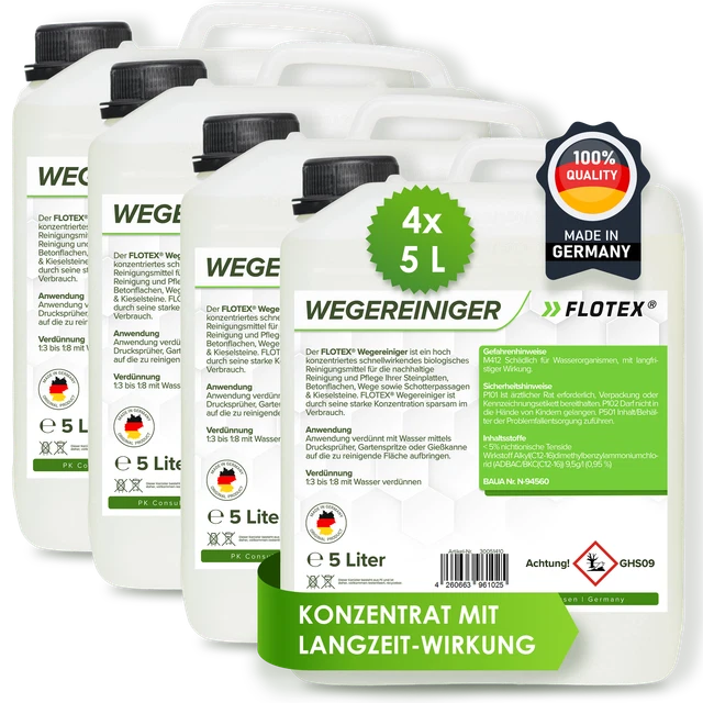 Platten- Und Wegereiniger 5kg Pflasterreiniger Außenreiniger Unkrautvernichter E - Foto 9