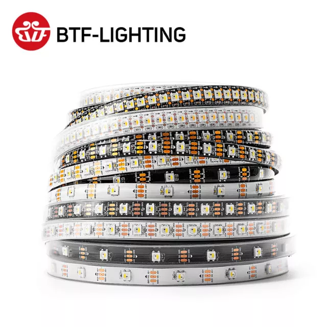 BTF 1-5M SK6812 RGBW 4 en 1 bande DEL 30/60/144LEDS/M individuelle adressable DC5V