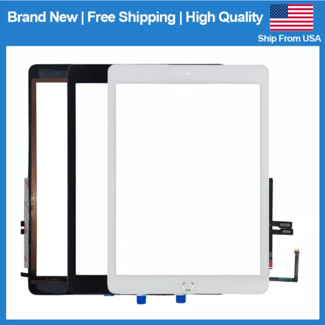 9.7 in Touch Screen+Home Button For iPad 6 6th Gen 2018 A1893 A1954 Replacement