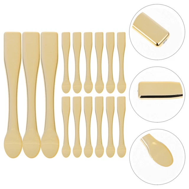 15 Pcs Makeup Pick Spoons ABS Eye Cream Metal Cosmetic Spatula Facial Mask