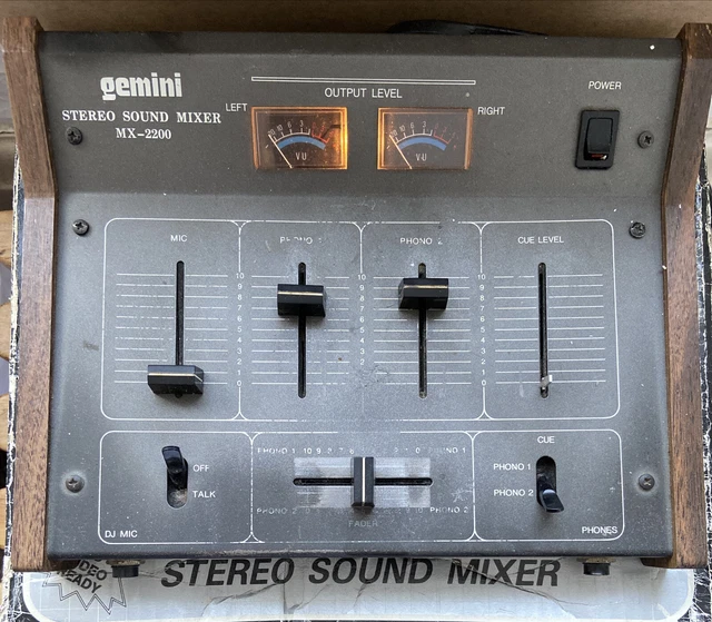 GEMINI MX2200 MIXER stereo dj iconico storia hip hop DJ Cash Money