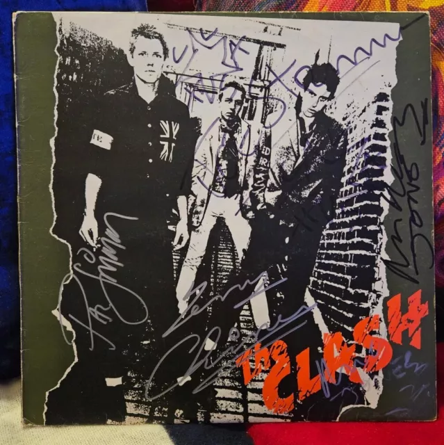 The Clash, Fully Signed LP, Joe Strummer, Mick Jones, Paul Simonon, Terry Chimes