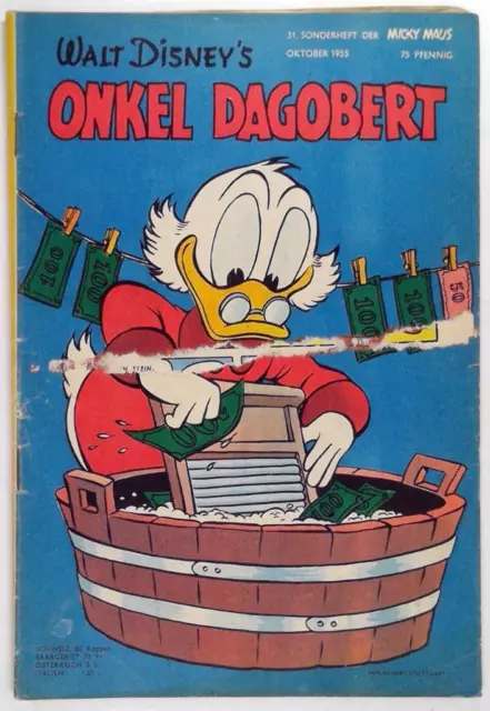 Micky Maus Sonderheft 31, Oktober 1955 - Original - Onkel Dagobert - Ehapa