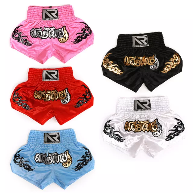 Unisex Women Men Kick Boxing Shorts MMA Muay Thai Fighting Training Short Pants