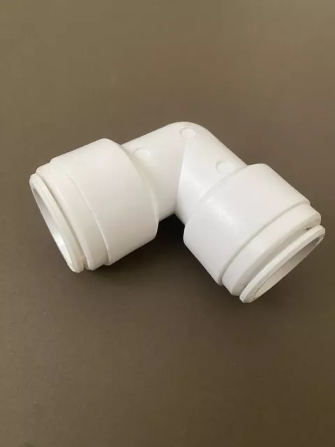 White 22mm Speed fit Push fit Plumbing Fitting 90 degree Elbow(Pack of 5) A6