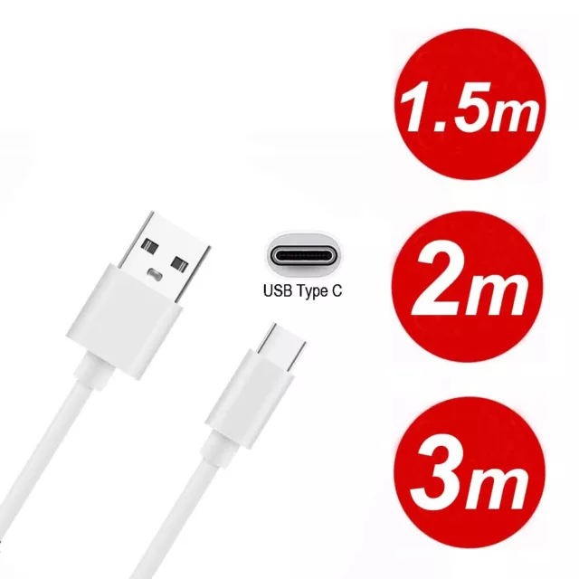 2x 2M 3M USB-C Type C Cable Type-C Charge Cord Charging Charger For Samsung AU 3