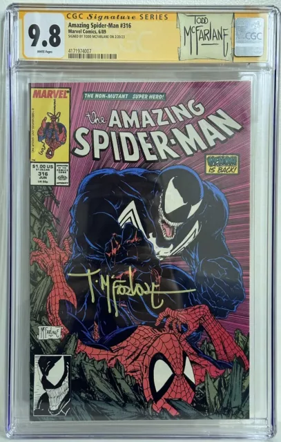 Amazing Spider-Man #361 & #362 CGC 9.8 SS Mark Bagley Venom Custom