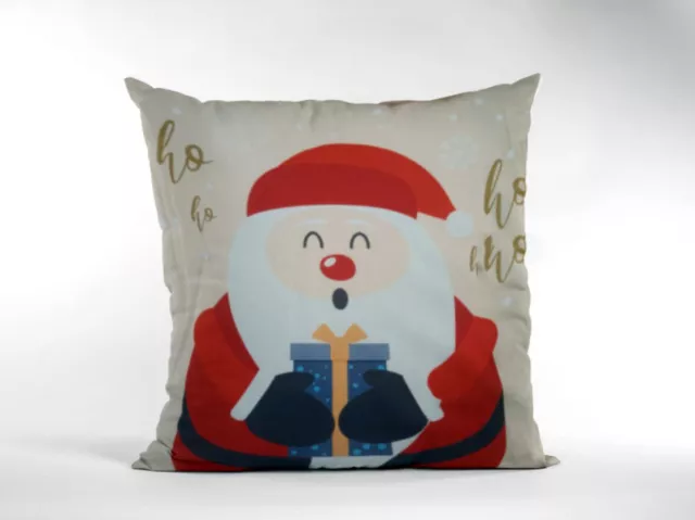 Christmas Cushion Cover Throw Pillow Case Xmas Santa Claus Home Car Sofa Decor