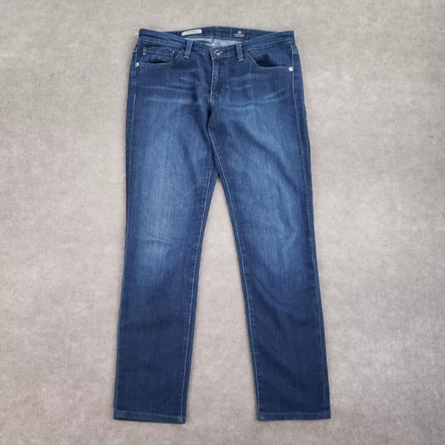 AG Adriano Goldschmied Jeans Women 29 R (30x28) Blue The Stilt Cigarette Skinny