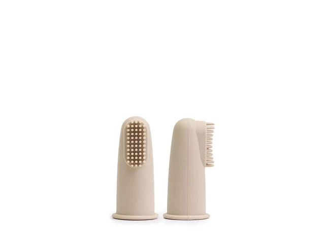 Cherub Baby Silicone Finger Toohbrush & Protective Case (Sand)