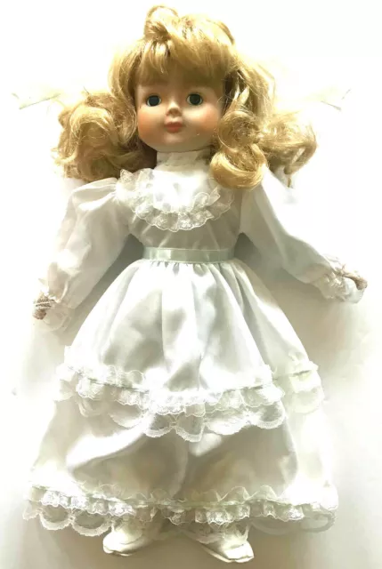 Vintage Heritage Mint Ltd Collection Porcelain Head Doll 16” Tall Collectible