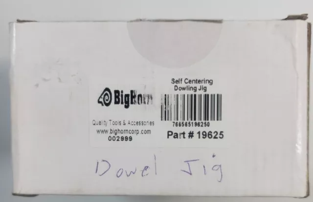 Self Centering Doweling Jig Wood Dowel Tool Clamp Drilling 1/4" - 3/8" 19625