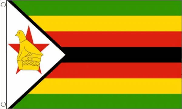 Cortina de ataúd con bandera nacional de 8 ft x 5 ft de Zimbabwe con envío rápido