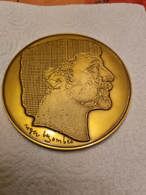 MÉDAILLE BRONZE MONNAIE, de paris OFFERT PAR CHARLES CUTTOLI SÉNATEUR
