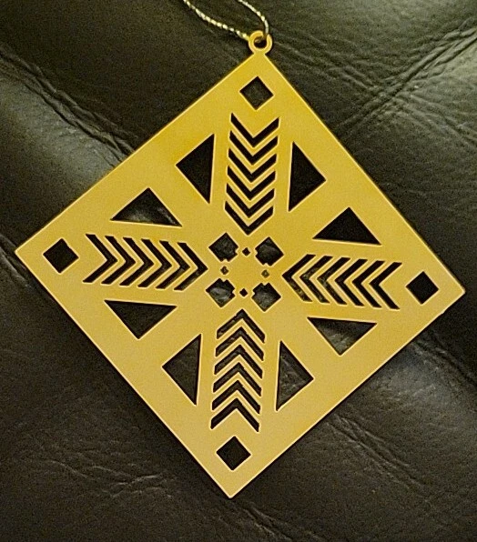 VINTAGE FRANK LLOYD Wright Ceiling Grille Oak Park Christmas Ornament