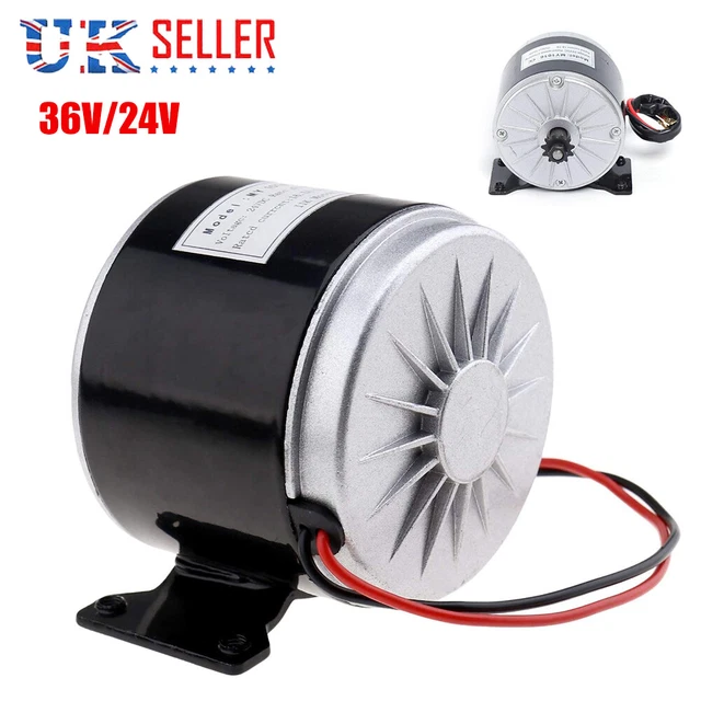 Electric Scooter Motor DC 24v 36V 350w Brushed 6mm Chain For E-bike