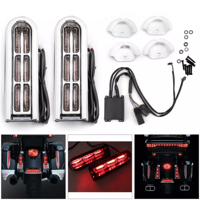 LED Inserts Saddlebag Filler Support Lights Pour Touring Electra Road Glide CG A