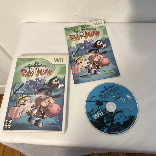 Grim Adventures Of Billy & Mandy (Nintendo Wii, 2006) CIB Complete w/ Manual