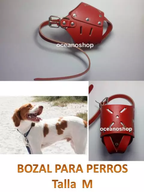 BOZAL de CALIDAD reforzado para PERRO MEDIANO TALLA M HOCICOS 17x23cm  REGULABLE