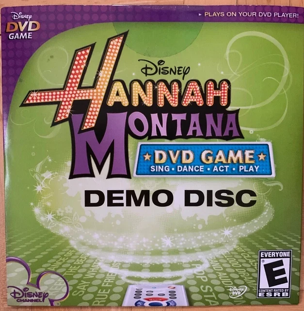 DISNEY HANNAH MONTANA DVD Game Demo Disc, NEW SEALED DISK £4.66 ...