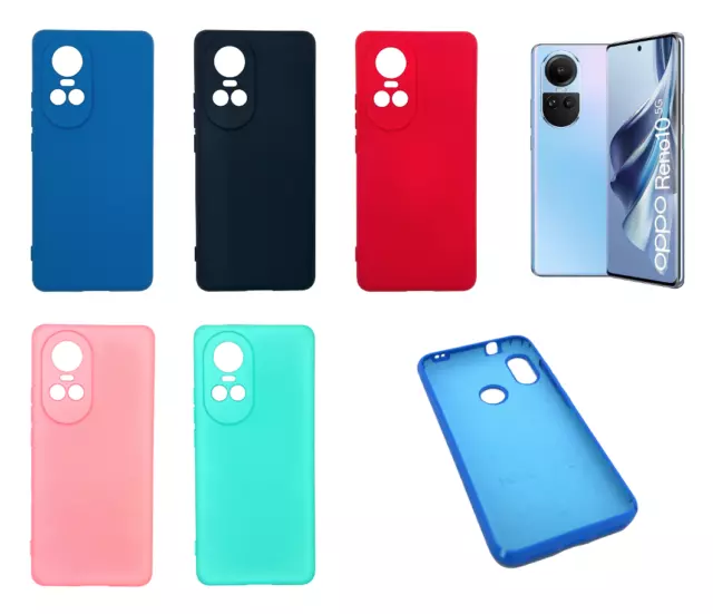 Funda Oppo Reno 10 / 10 Pro (5G) Carcasa Silicona Ultra Suave SCS + Protector