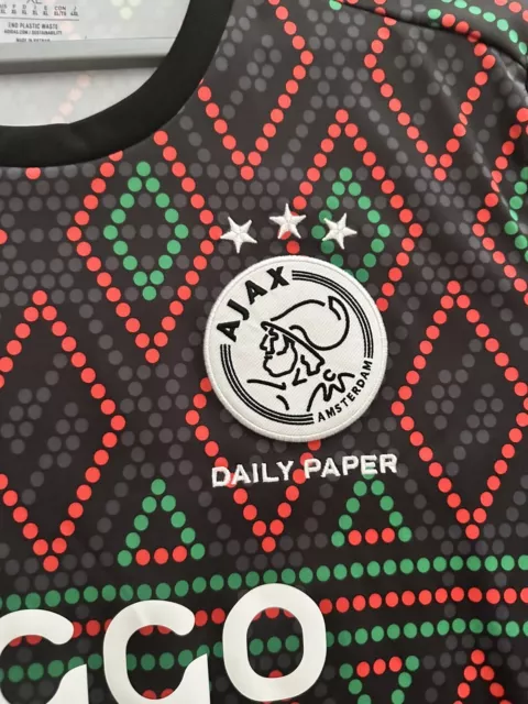 Ajax 22-23 pre match football shirt training XL Genuine Rare Daily Paper 2