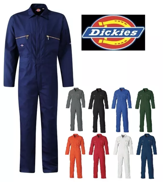 Mens Dickies Redhawk Zip Front Coverall Overalls Boilersuit Wd4839 Sizes 34-60''