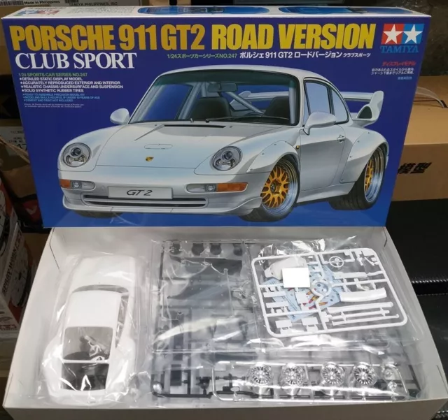 Porsche 911 GT2 Road Version Club Sport Tamiya  1/24 plastic model kit 24247