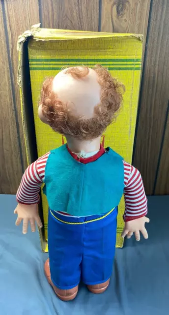 1957 Al Capp Lil Abner Pappy Yoking MADE BY BABY BARRY DOLL WITH ORIGINAL BOX 3