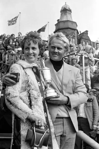 American Golfer Jack Nicklaus With His Wife Barbara After Rece- 1970 Old Photo