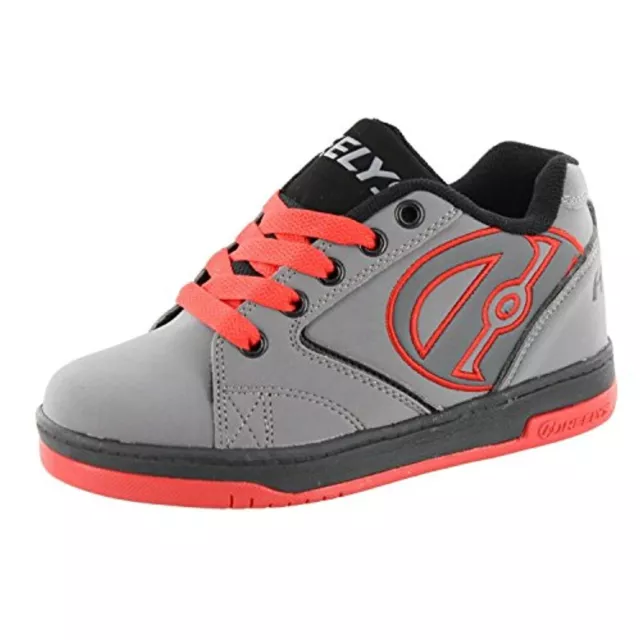 Heelys Men's Propel,Grey/Black/Red Wheel Shoes Sneakers,US Size 8 M