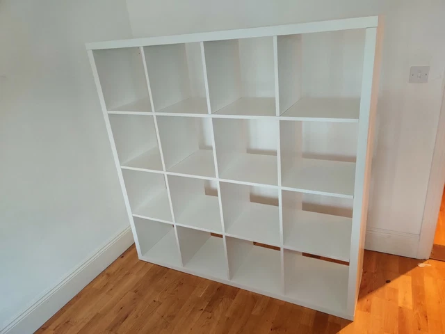 IKEA KALLAX 4X4 White Cube Shelving Storage Unit - VGC - Cambridge £50. ...