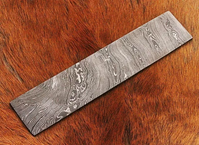 10" HAND FORGED Damascus Steel Billet/Bar For Knife Making "Twisted Pattern"