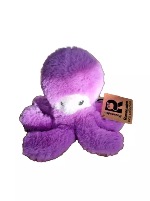 New ravensden purple octopus soft toy 6"