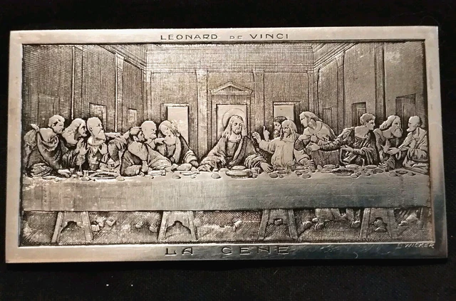 Réplique léonard de vinci la cène grand mural catholique peinture