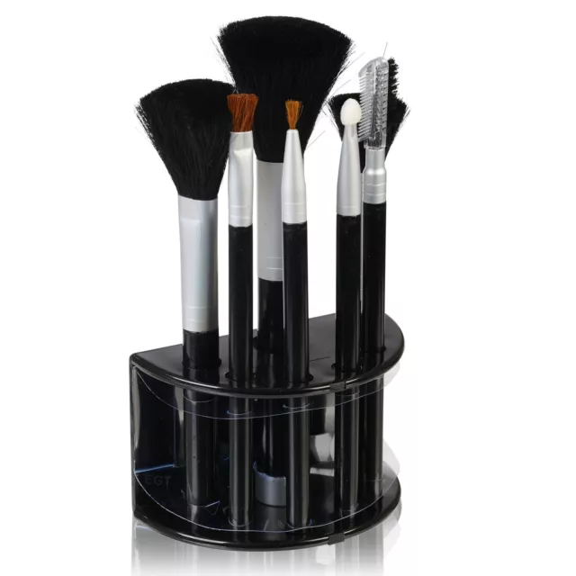 7 Piece Eye Make Up Brushes Set Applicators Ladies Beauty Cosmetic Kit & Stand