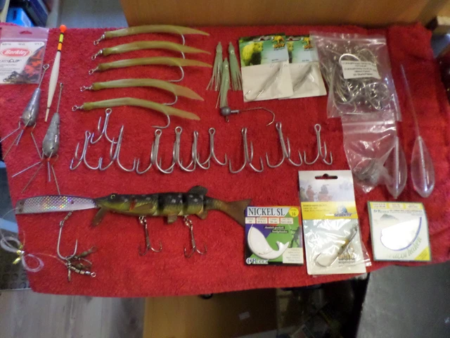 Angel Zubehör ,unbenutzt, für Dorsch etc ,Gummifische, Jigköpfe