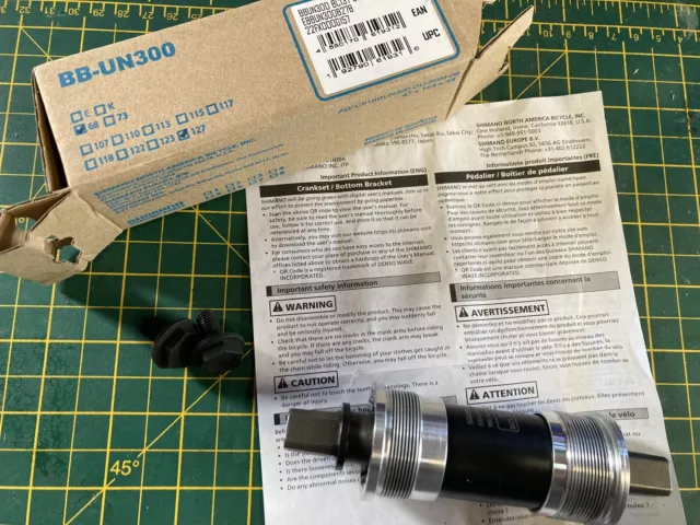 Shimano UN300 Bottom Bracket Bike BB Square Taper Sealed Cartridge (68x127)