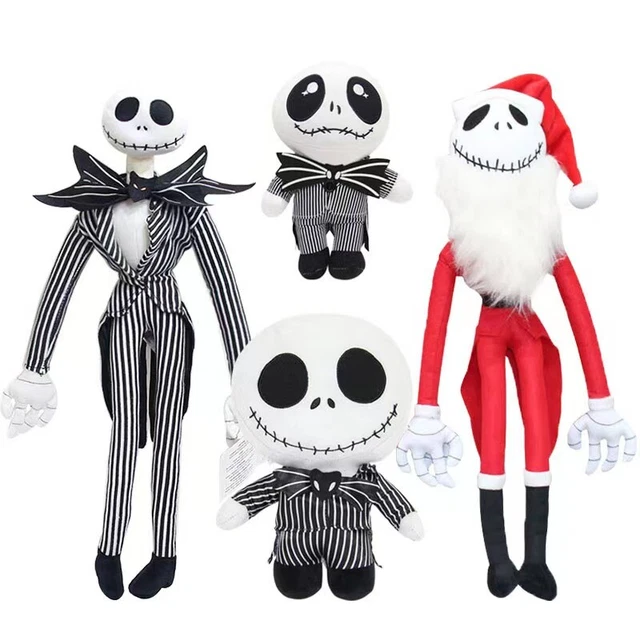 THE NIGHTMARE BEFORE Christmas Jack Skellington Sally Stuffed Plush
