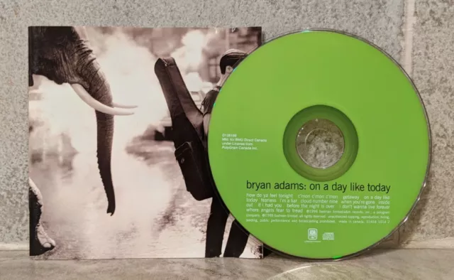 Bryan Adams - On A Day Like Today CD (Disc & Cover Only) 1998 A&M