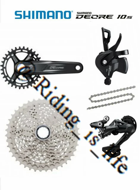 SHIMANO Deore 1X10 10 Speed MTB Groupset M5100 Cranks W/M4100 Kits 46T 32T/170MM