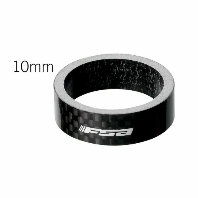 FSA Carbon Vorbau Spacer 10 mm Schwarz H2070B Steuersatz 1 1/8" Erhöhung - NEU