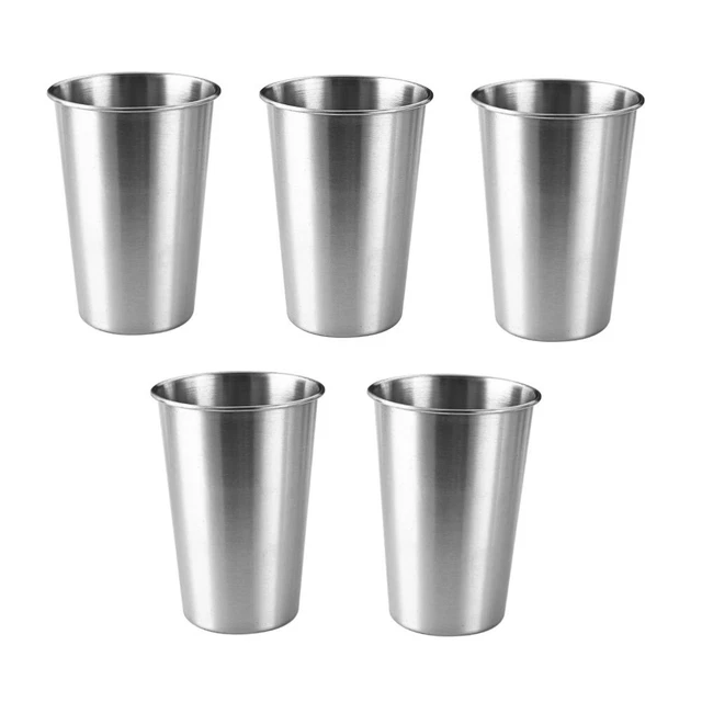 Tazza birra in acciaio inox 500 ml perfetta per vacanze e feste in campeggio