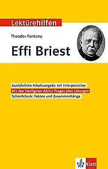 Klett Lektürehilfen Theodor Fontane, Effi Briest: Interp... | Buch | Zustand gut