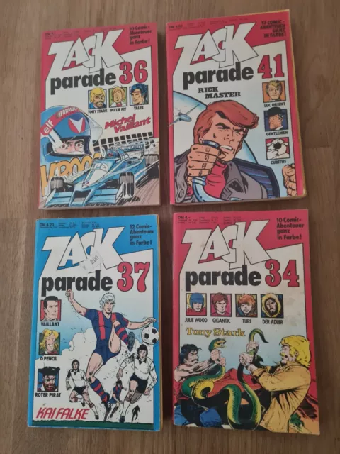 Zack Parade Taschenbuch Band Nr. 34,36,37,41 (koralle Verlag)