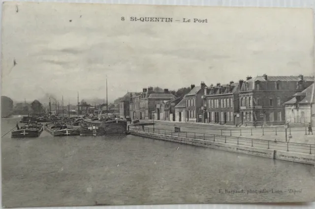 St Quentin 02 CPA the Port Good Condition 1908