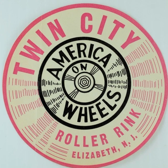 1930'S50'S TWIN CITY Roller Park, Elizabeth, N. J. Label B2 17.25